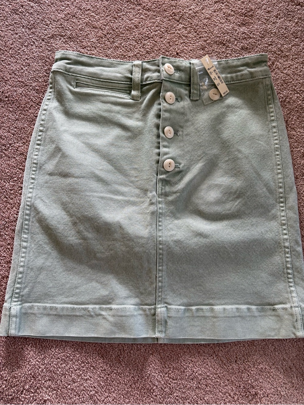 Madewell Emmett Twill mini short skirt size 25 NWT